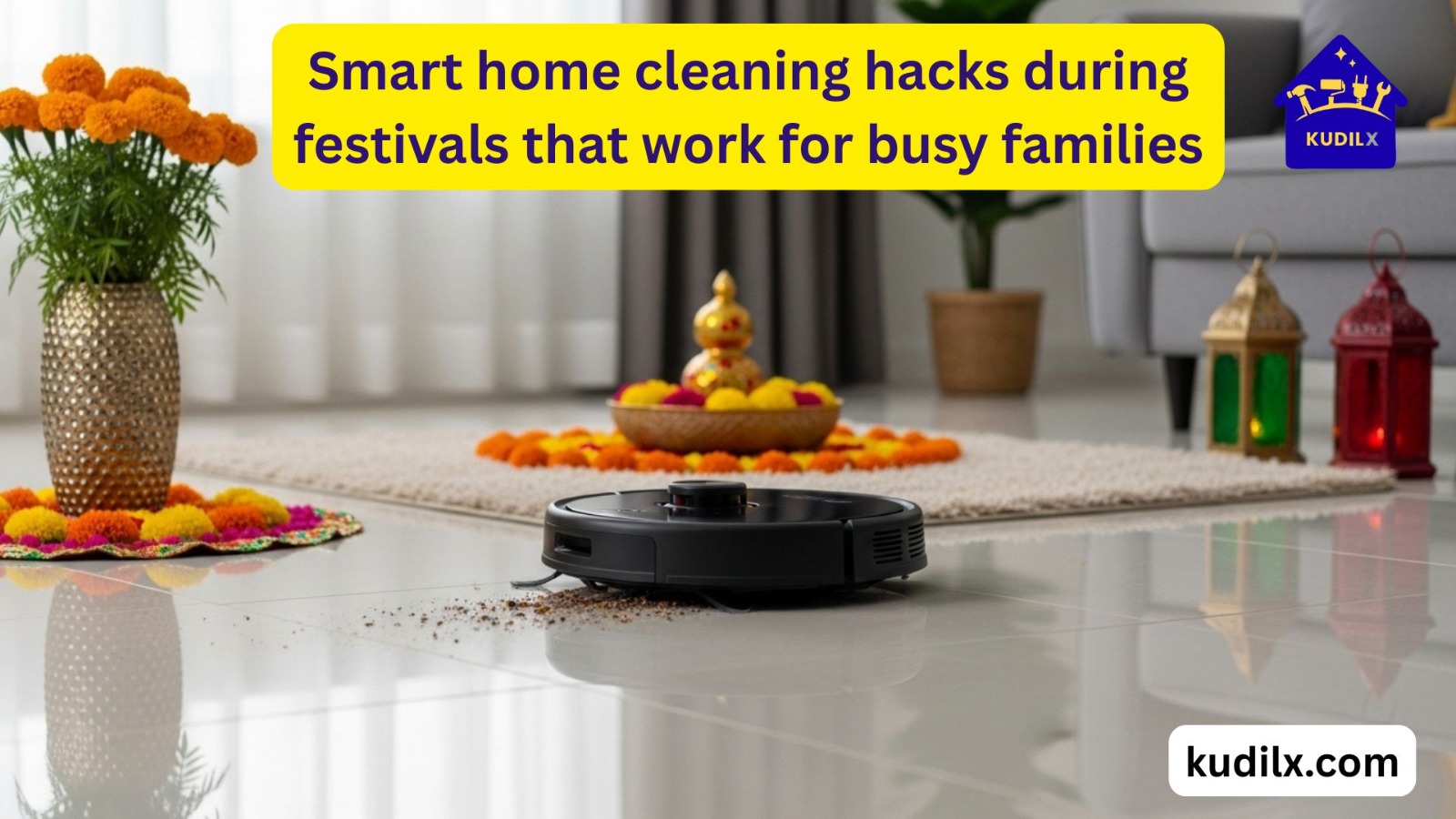 Smart home cleaning hacks during festivals that work for busy families